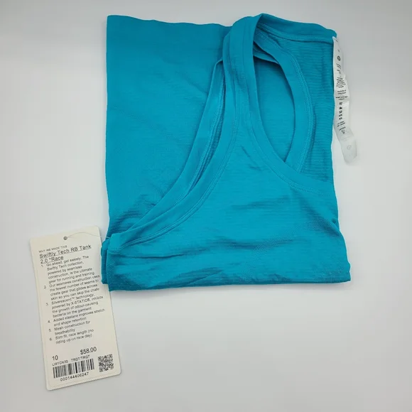 NWT Lululemon Swiftly Tech Racerback Tank Top 2.0 *Race Length, Turquoise Tide - Picture 6 of 10
